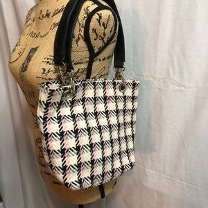 Tweed plaid purse
